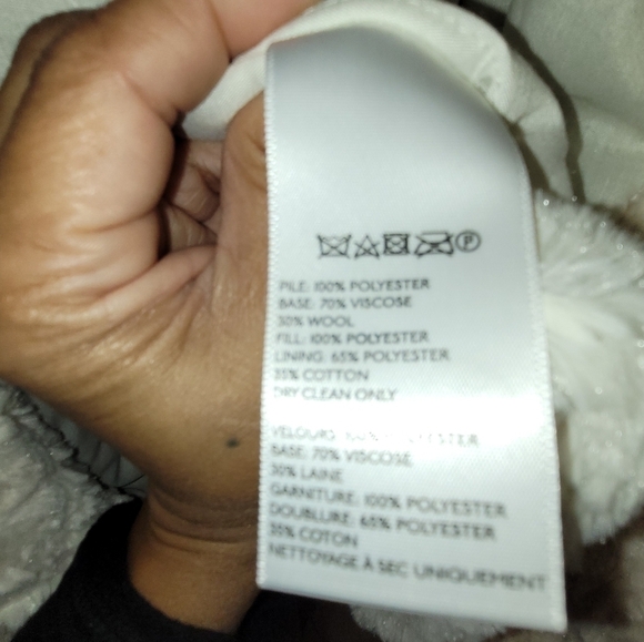 Urban Outfitters Silence + Noise Ivory Faux Fur Fuzzy Cocoon Coat Size XS - Picture 14 of 15